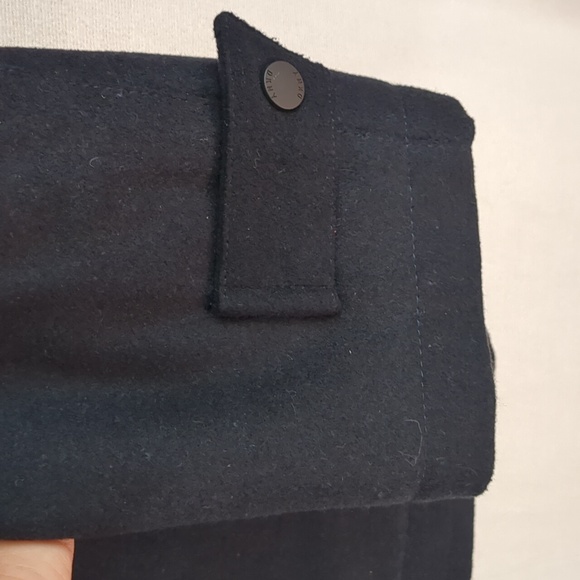 DKNY Men's Mid Length Stadium Wool Blend Coat In Navy Blue Size XL - Picture 3 of 16